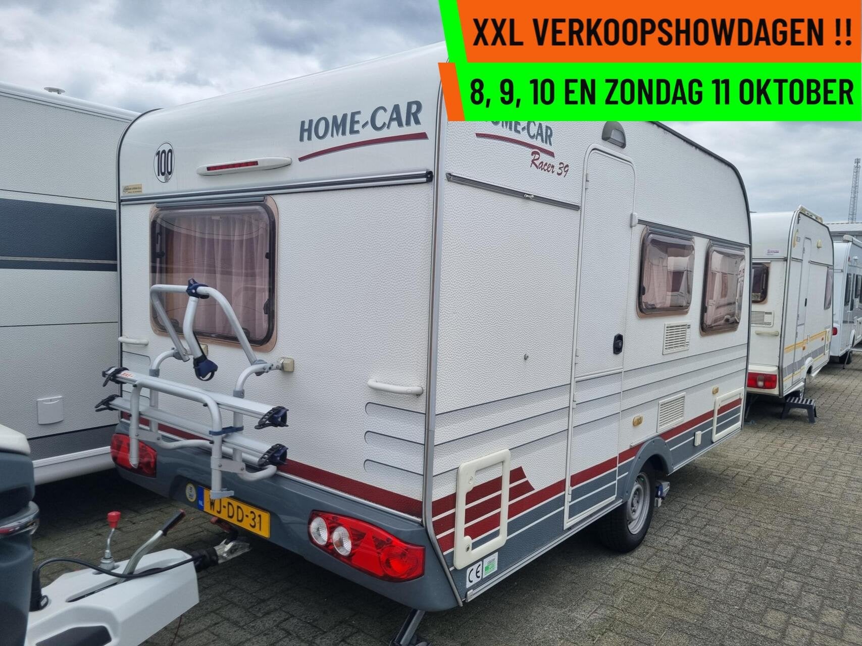 Home-car racer 39 MOVER + VOORTENT + DWARSBED + TRUMA THERME, Caravans en Kamperen, Home-car, Bedrijf, Serviceluik, 750 - 1000 kg