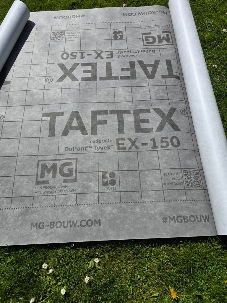 TAFTEX EX-150 Dakfolie - Nieuw en ongebruikt, Ophalen, Steen of Klei, Zwart, Nieuw