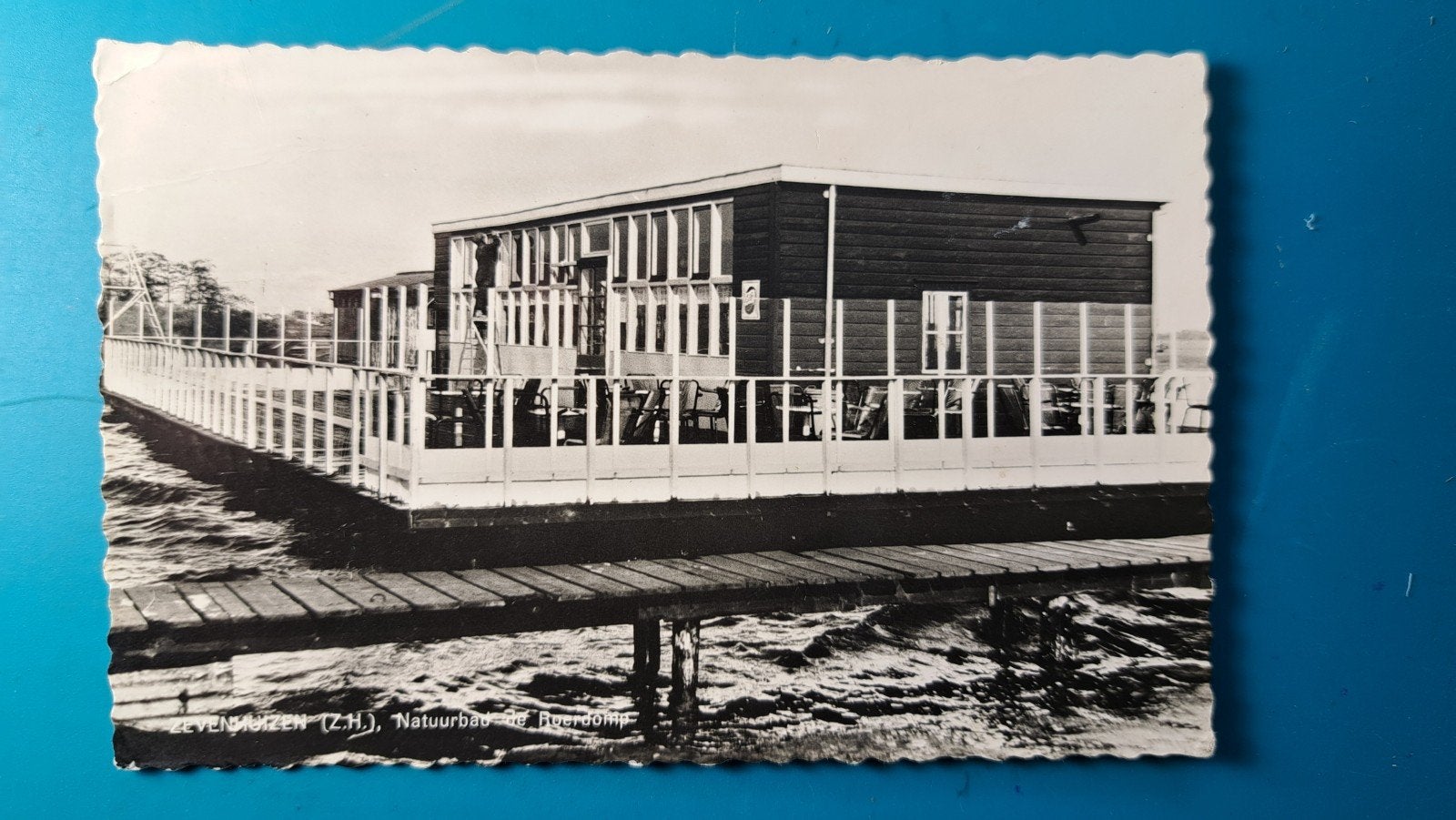Zevenhuizen Natuurbad Roerdomp 1962, Verzamelen, Ansichtkaarten | Nederland, Ophalen of Verzenden, 1960 tot 1980, Gelopen, Zuid-Holland