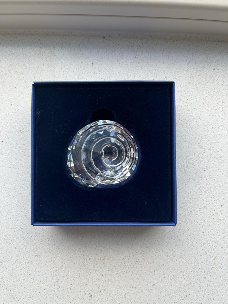 Swarovski Zeeslak Kristal Figuur in Doosje, Ophalen of Verzenden, Zo goed als nieuw, Figuurtje