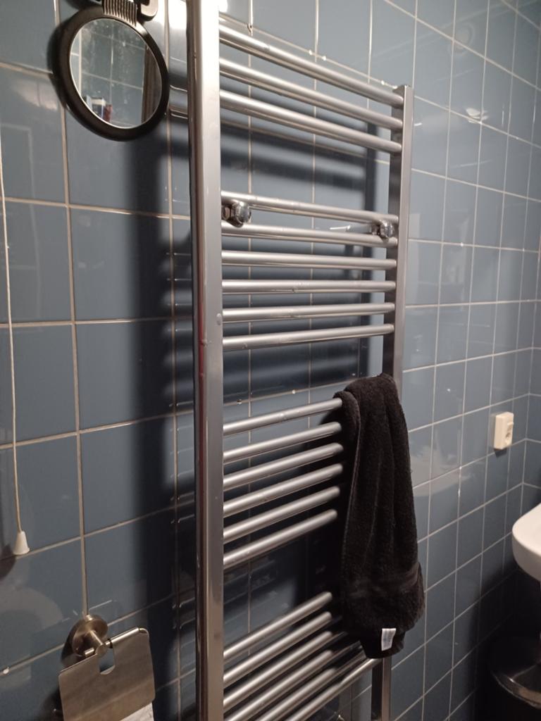 Oppio handdoekradiator 160x50 RVS-look - Nieuw in verpakking, Doe-het-zelf en Verbouw, Verwarming en Radiatoren, Ophalen of Verzenden