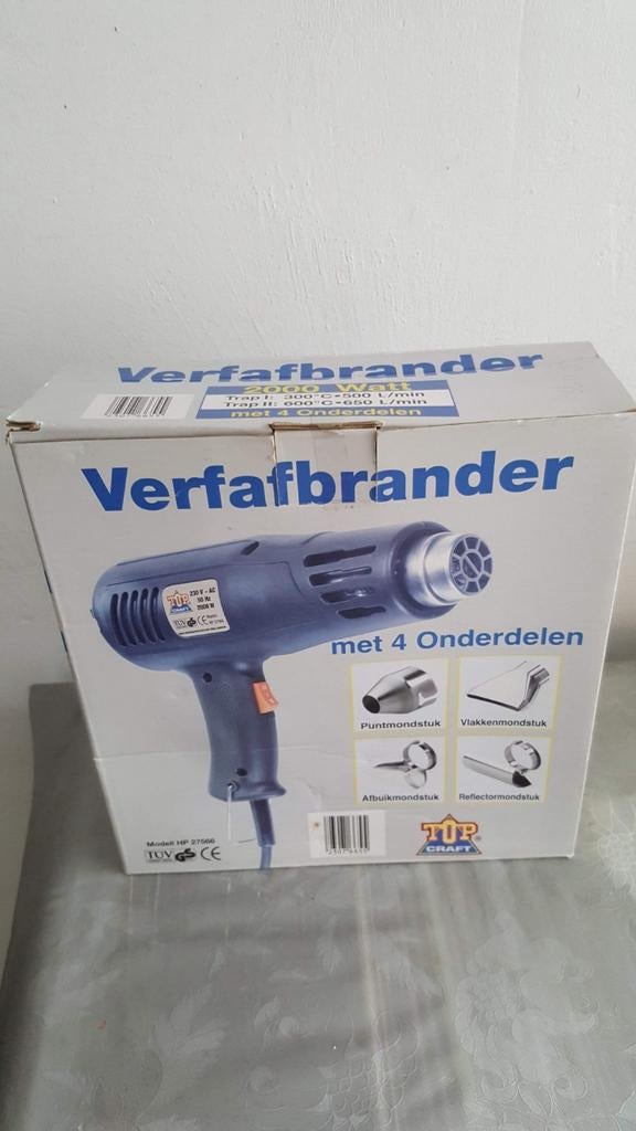 Nieuwe Topcraft verfafbrander/hetelucht-pistool, Ophalen of Verzenden, Nieuw