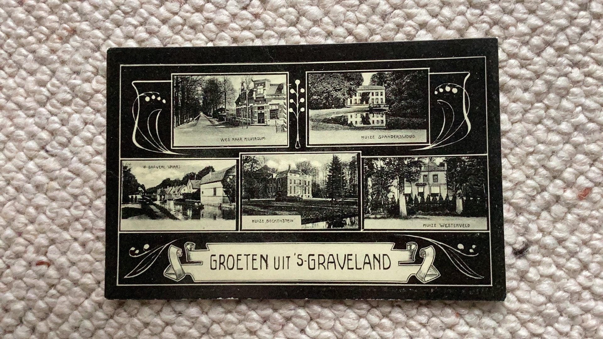 Ansichtkaart ‘s Graveland begin 1900. 990, Ophalen of Verzenden, Voor 1920, Ongelopen, Noord-Holland