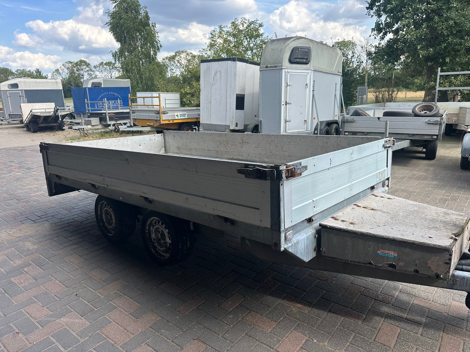 Plateau tandemasser !!!, Auto diversen, Aanhangers en Bagagewagens, Ophalen of Verzenden, Zo goed als nieuw