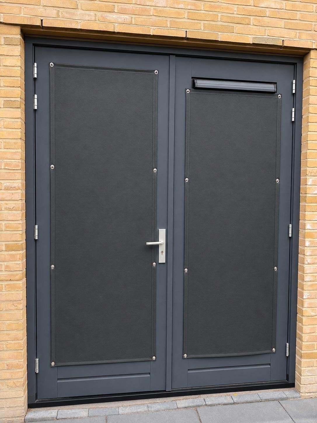 Zonwering Screendoek 3% met tourniquets - 230x90 cm, Ophalen, Zo goed als nieuw
