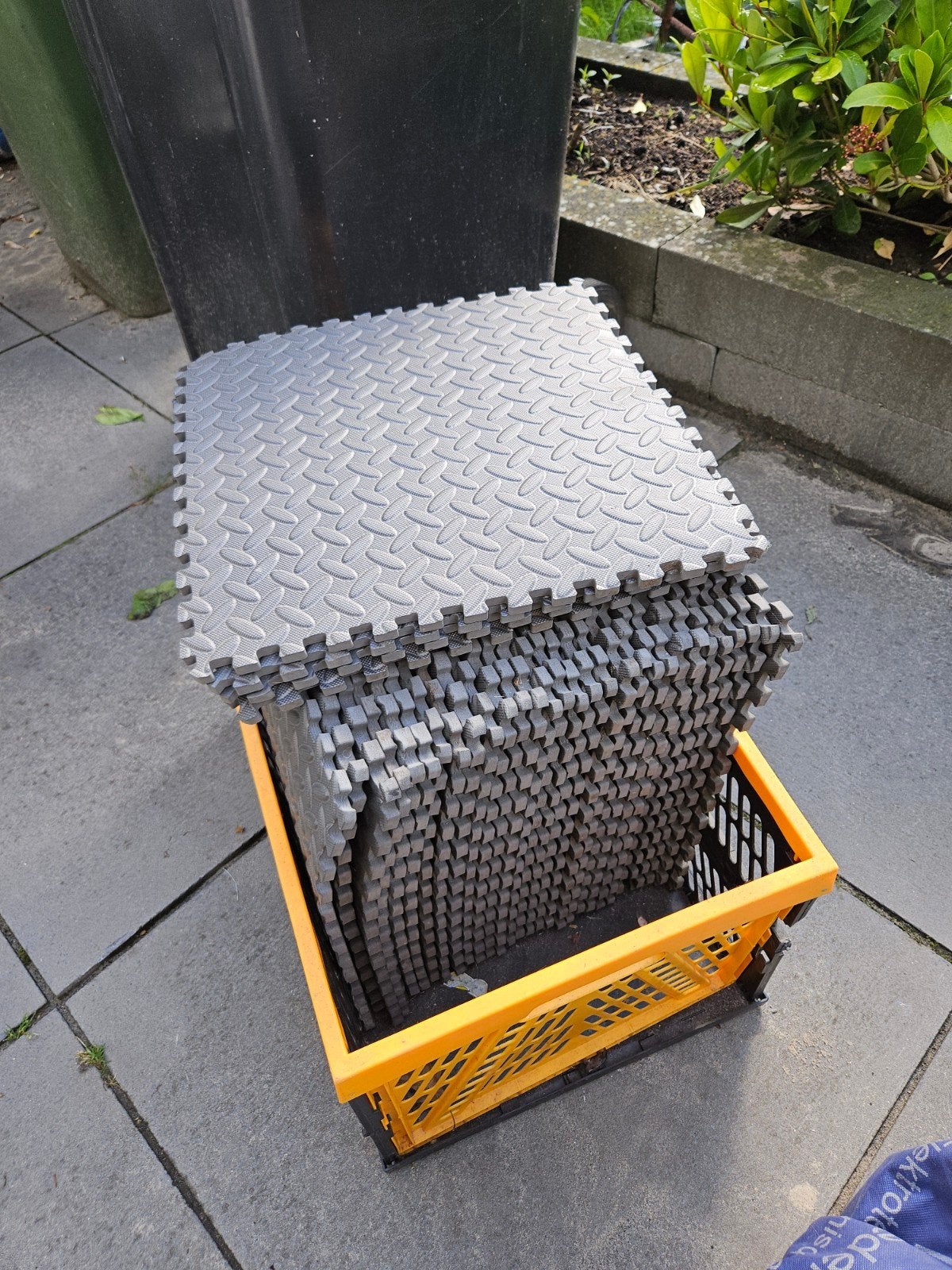 Rubber tegels - Ideaal voor sport en spel, Ophalen, Gebruikt, Rubber, Minder dan 5 m²