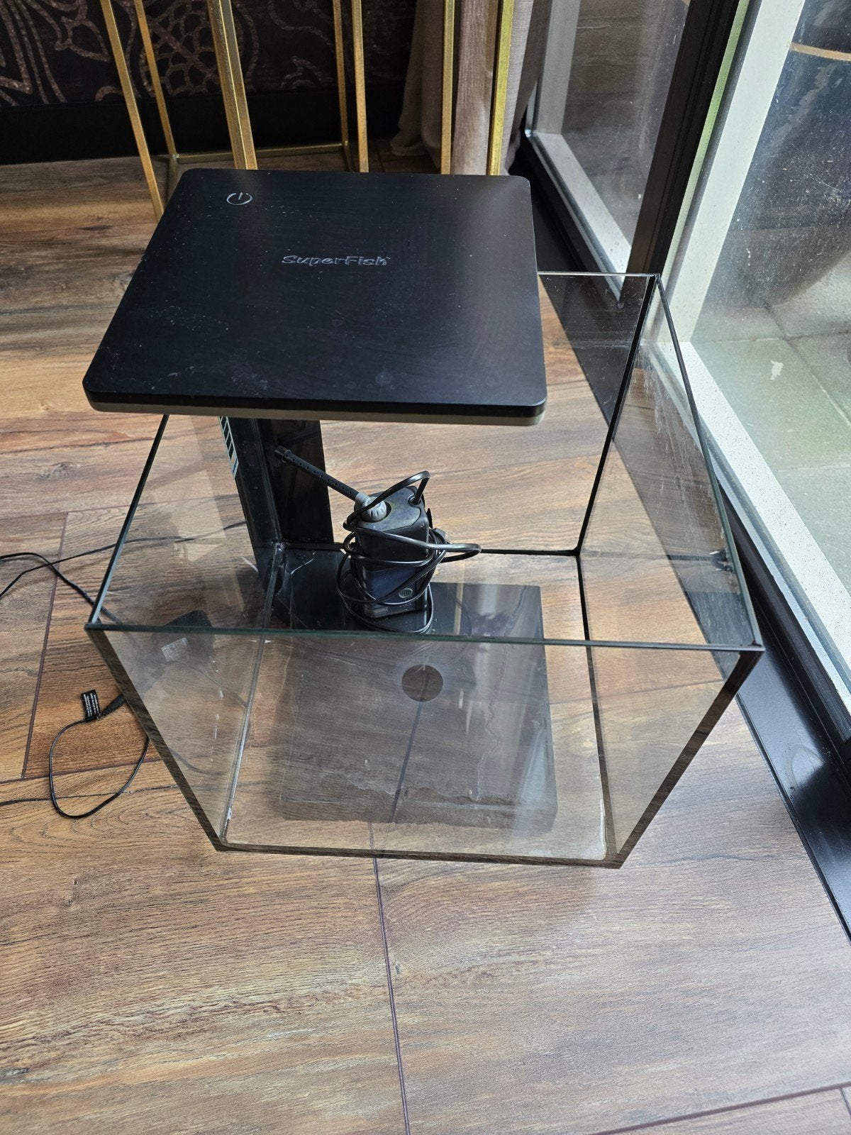 Aquarium Superfish Qubiq 30 Pro Zwart, aquascaping, Dieren en Toebehoren, Ophalen, Zo goed als nieuw, Leeg aquarium