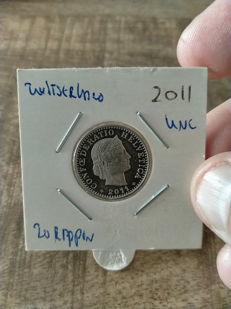 Zwitserland 20 Rappen 2011 , UNC, Verzenden, Overige landen, Losse munt