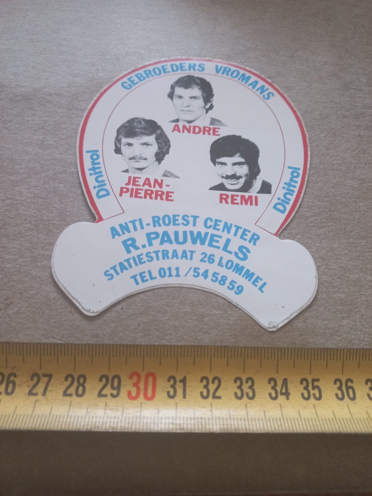 Vintage Dinitrol Anti-Roest Sticker Gebroeders Vromans, Verzamelen, Ophalen of Verzenden, Gebruikt