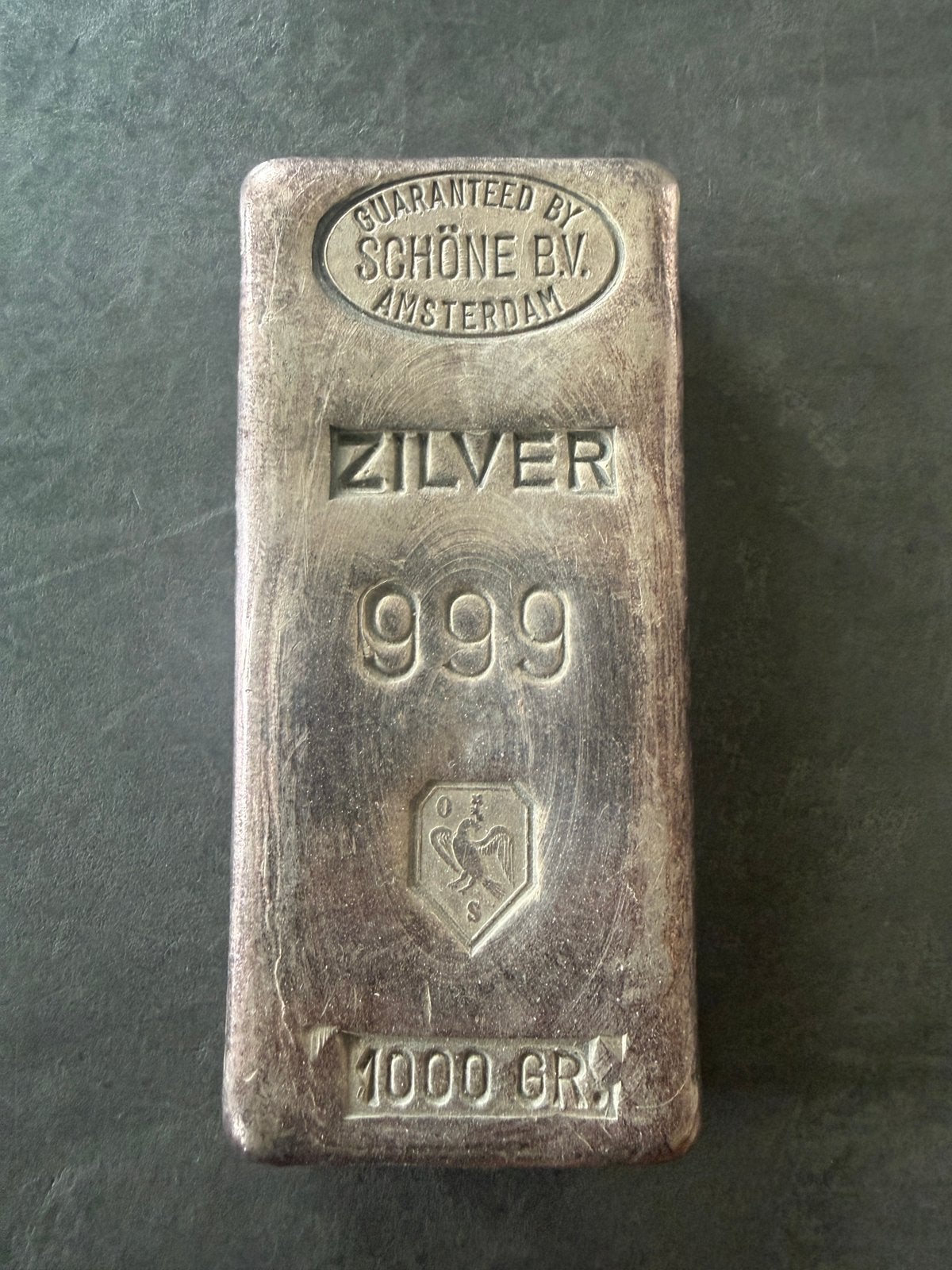 Zilverbaar schone 999 puur zilver, 1000 gram, Postzegels en Munten, Edelmetalen en Baren, Ophalen, Zilver