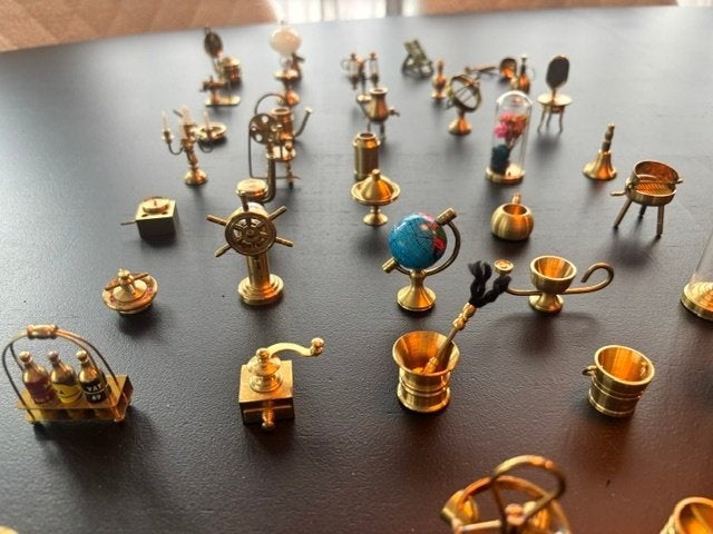 vintage messing/koper miniaturen 45 stuks, Ophalen of Verzenden, Koper