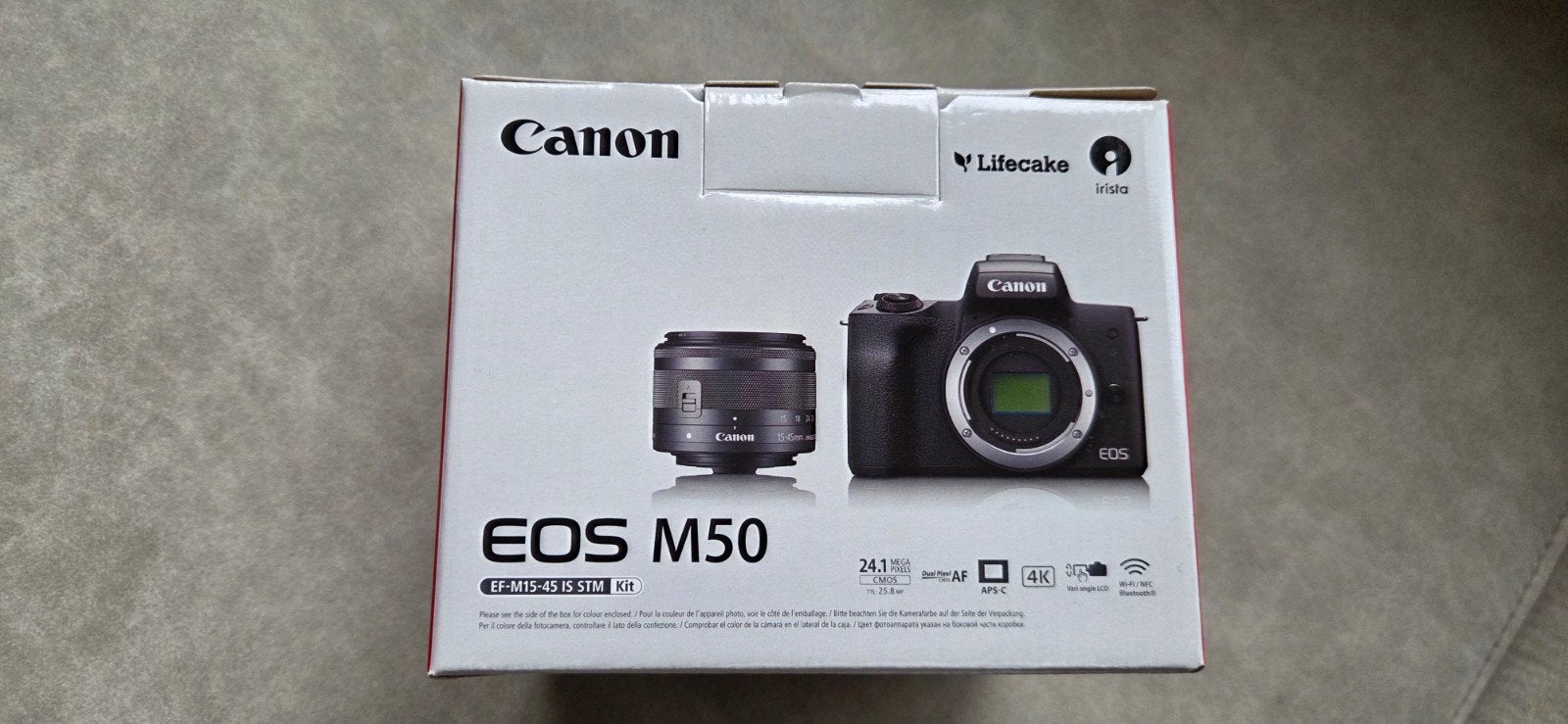 Canon EOS M50 kit nieuw + EF-M 15-45mm lens + 256GB kaart, Ophalen, Nieuw, Geheugenkaart, Systeemcamera