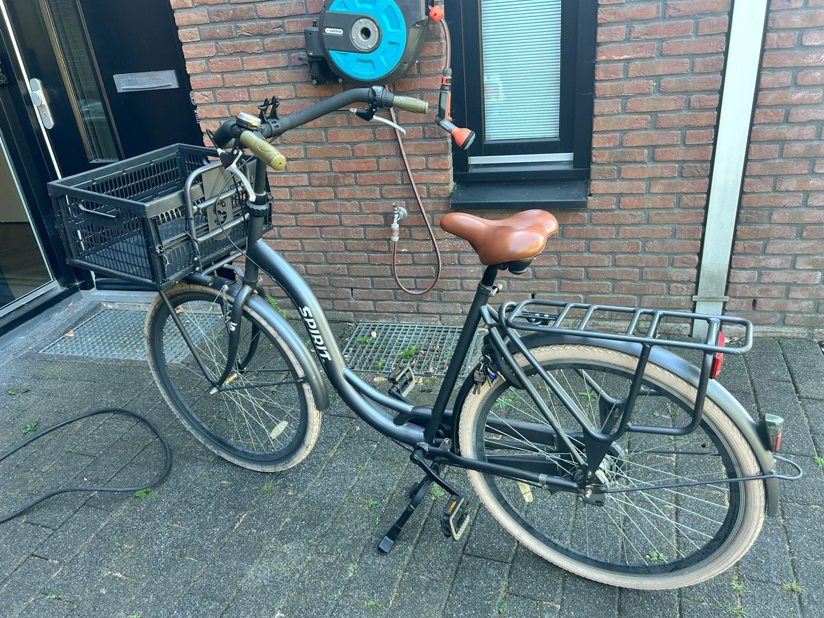 Spirit moederfiets met lage instap, Fietsen en Brommers, Fietsen | Dames | Moederfietsen, Ophalen, Gebruikt, Overige merken, Versnellingen
