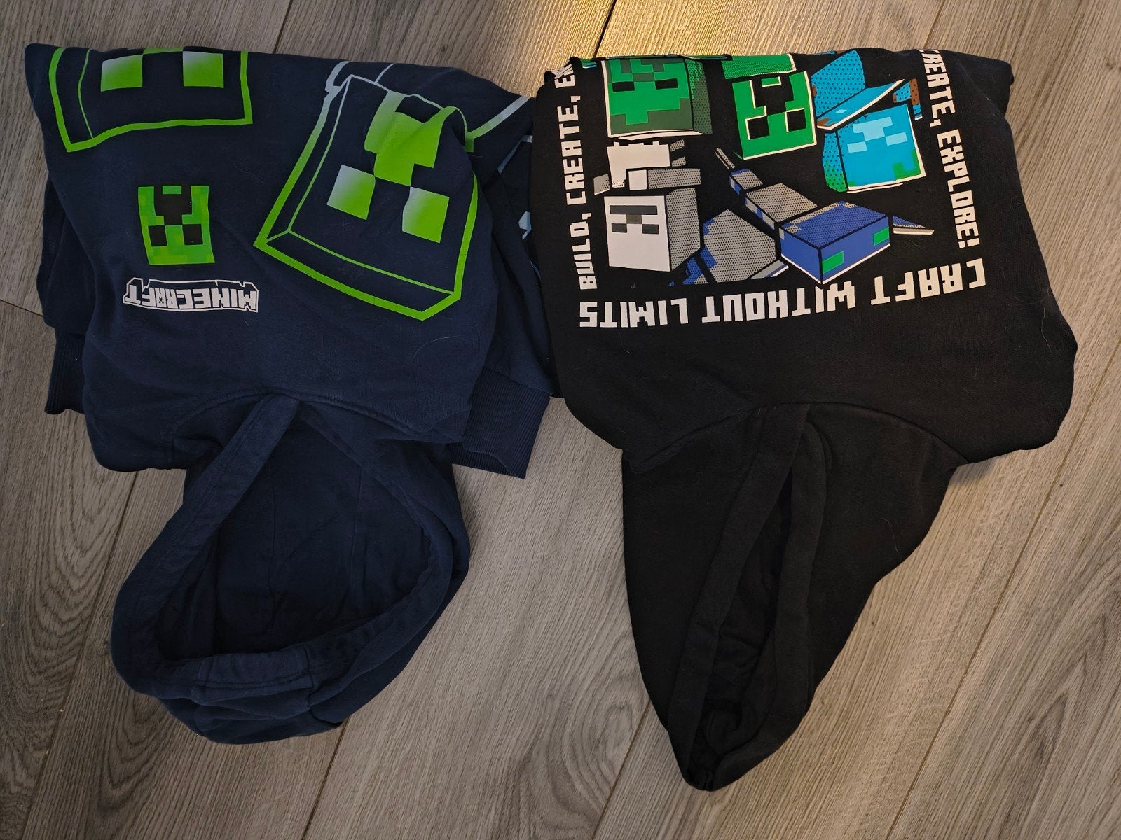 Minecraft Hoodies (2 stuks) - Maat 140, Ophalen, Gebruikt, Trui of Vest, Minecraft