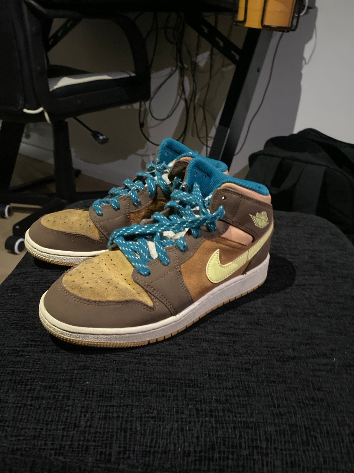 Sneaker Nike, Ophalen, Gedragen, Bruin, Sneakers of Gympen