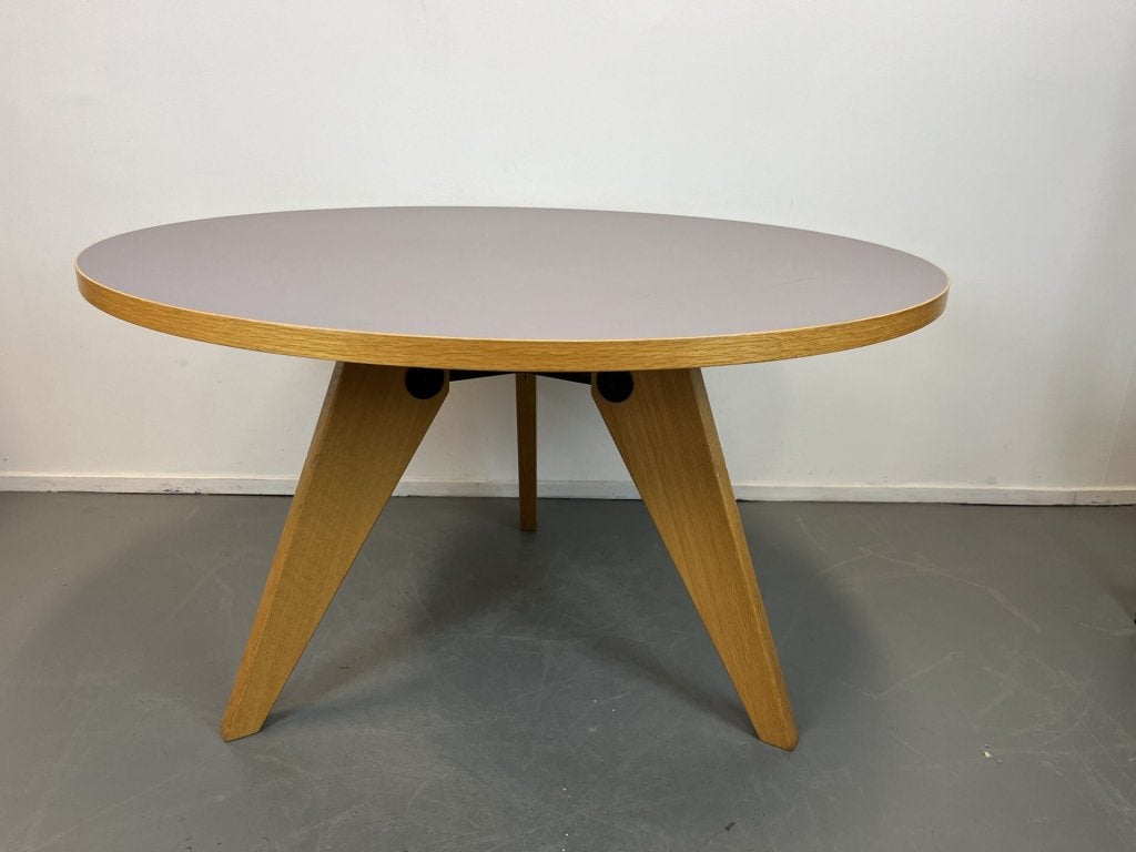 Vitra Prouve Tafel Rond Hout Ø120 cm, Niet ingevuld, Zo goed als nieuw, Niet ingevuld, Niet ingevuld