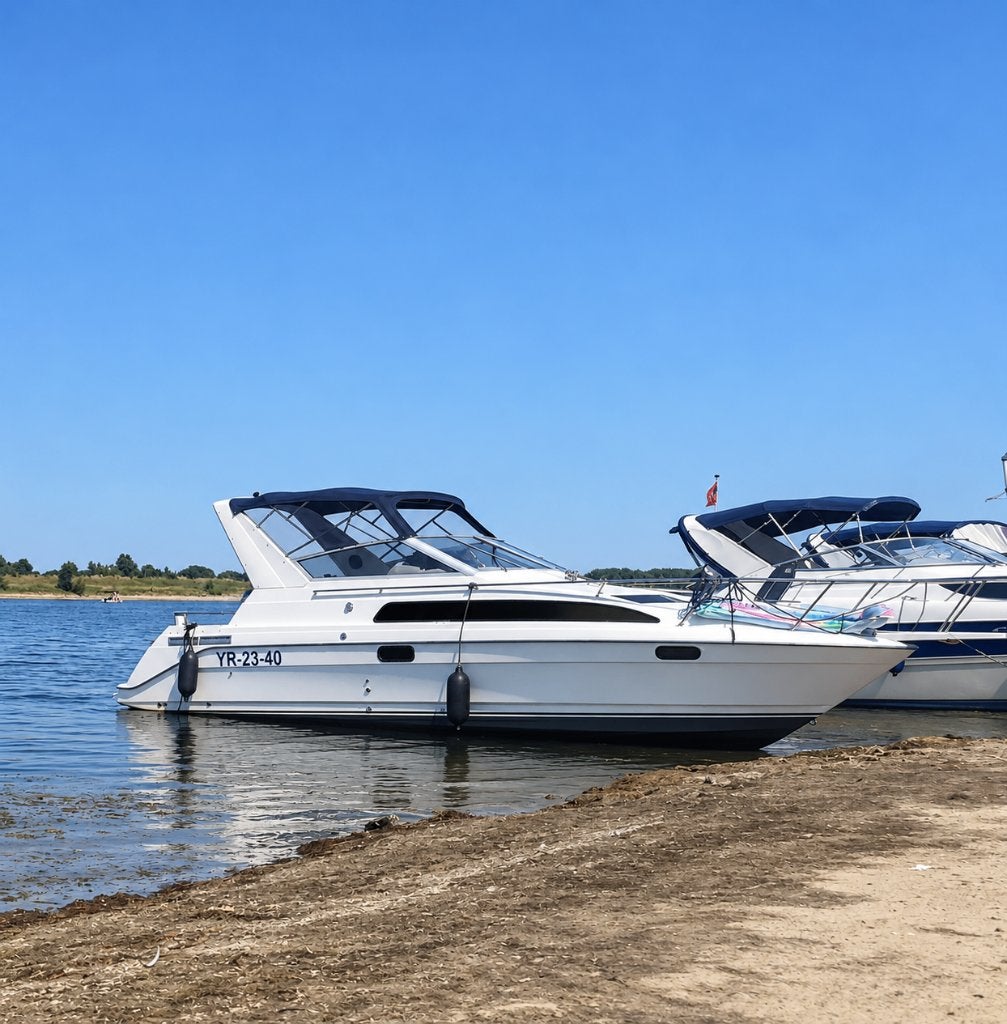 Bayliner 2855 (1993) Boegschroef, injectiemotor en airco, Watersport en Boten, 10 m, Gebruikt, 1.90 meter, Buitenboordmotor
