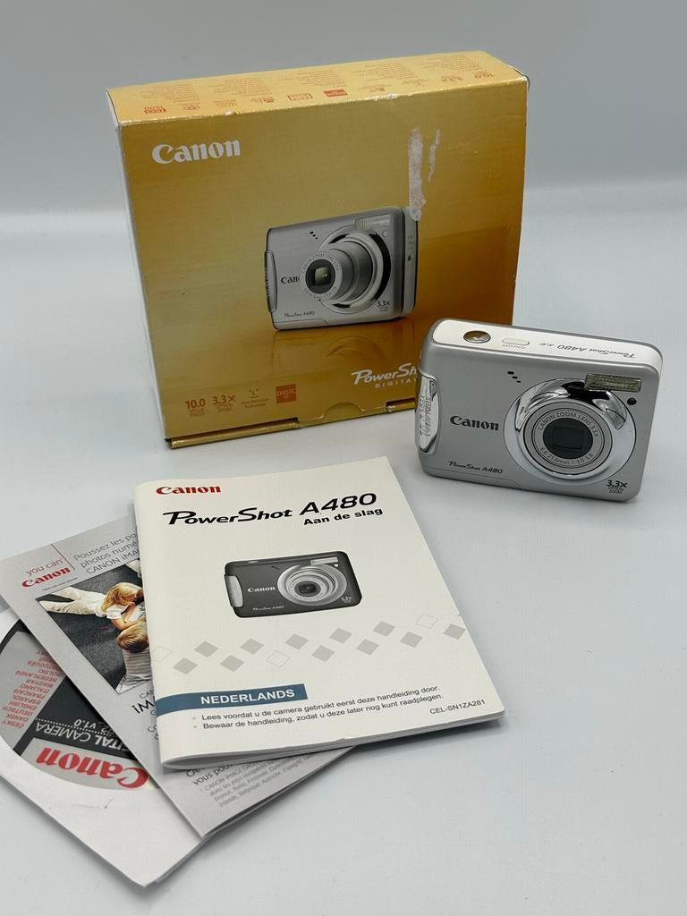 Canon PowerShot A480 Compact Camera - Zilver, Nieuwstaat, Ophalen of Verzenden