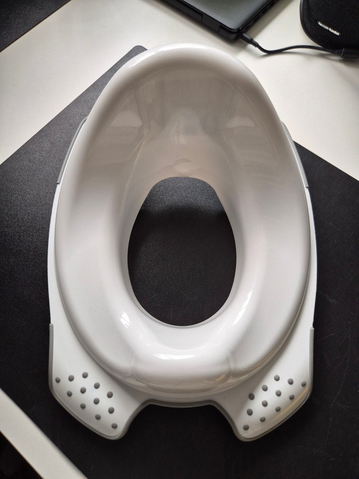 WC verkleiner voor kind - Grijs/Wit, Ophalen of Verzenden, Gebruikt