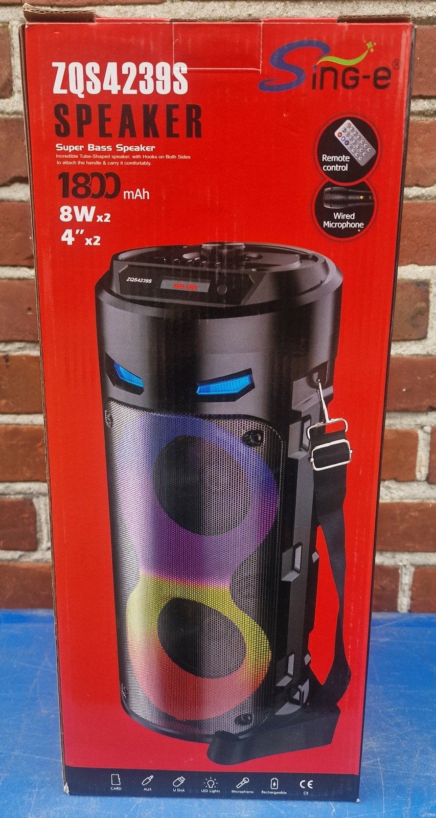 Super Bass Speaker - Nieuw in doos, Overige merken, Nieuw, Ophalen of Verzenden, Draagbare speaker