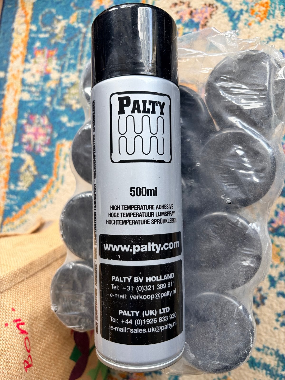 12x Palty Hittebestendige Lijmspray 500ml - Nieuw, Ophalen of Verzenden, Nieuw