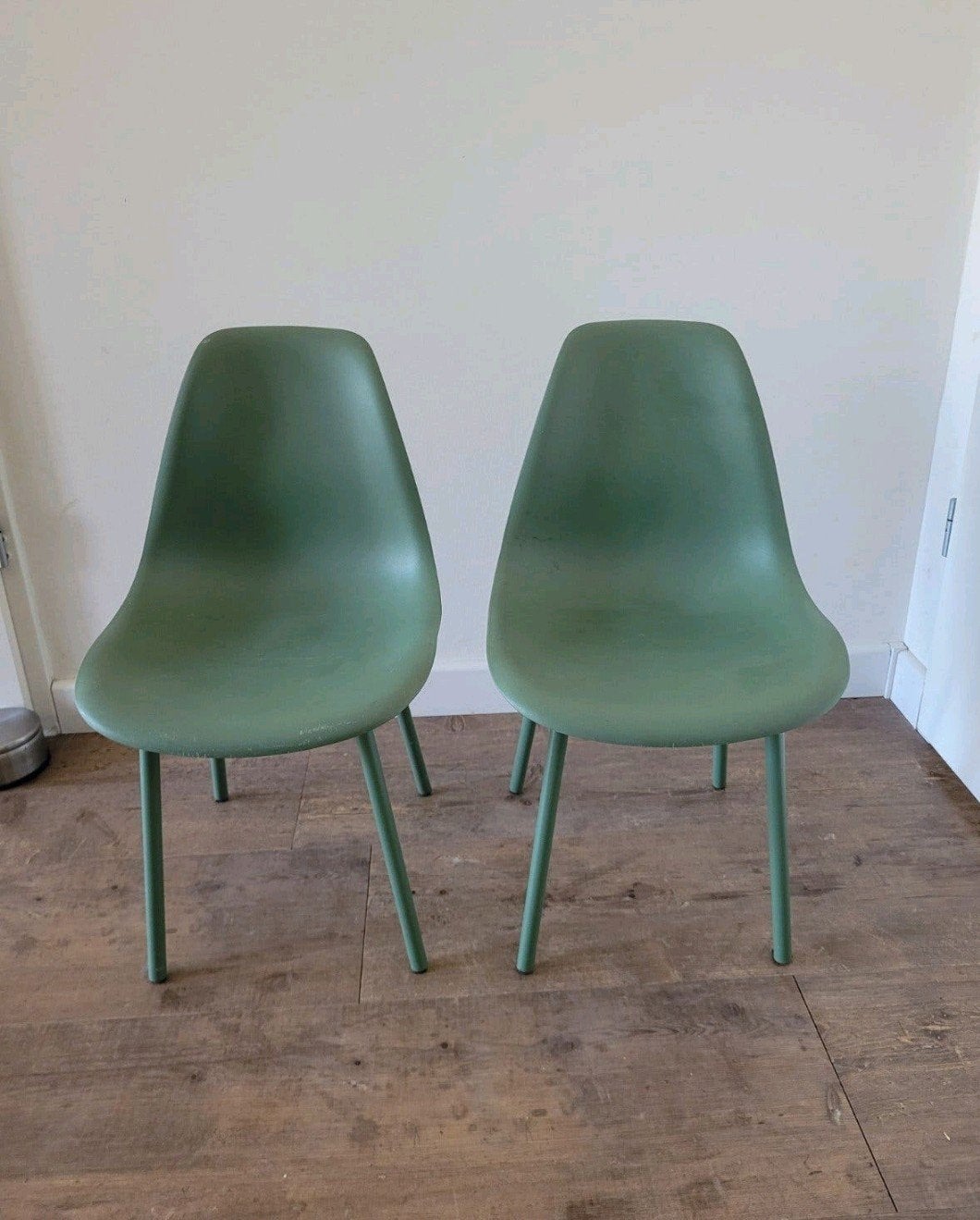2 groene stoeltjes, Ophalen, Gebruikt, Overige kleuren, Twee
