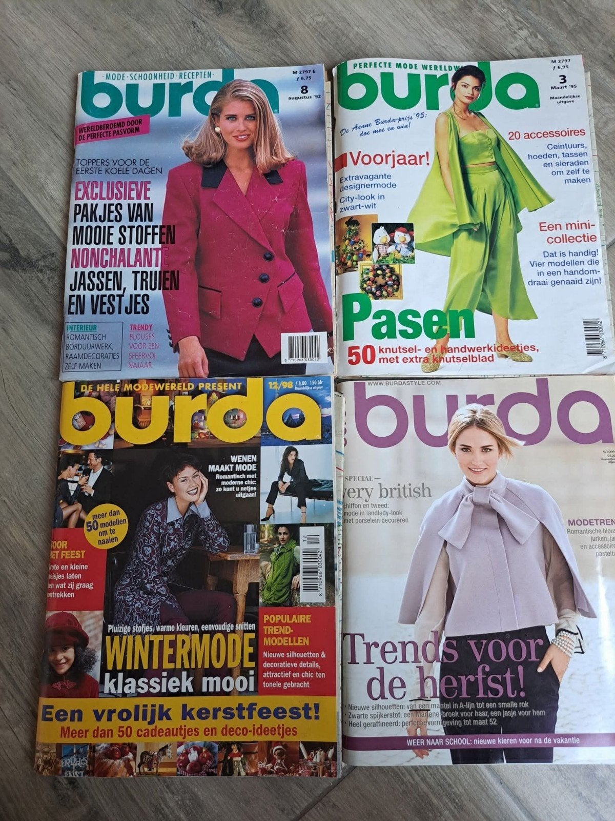 4 oudere Burda, Ophalen of Verzenden, Vrouw, Burda