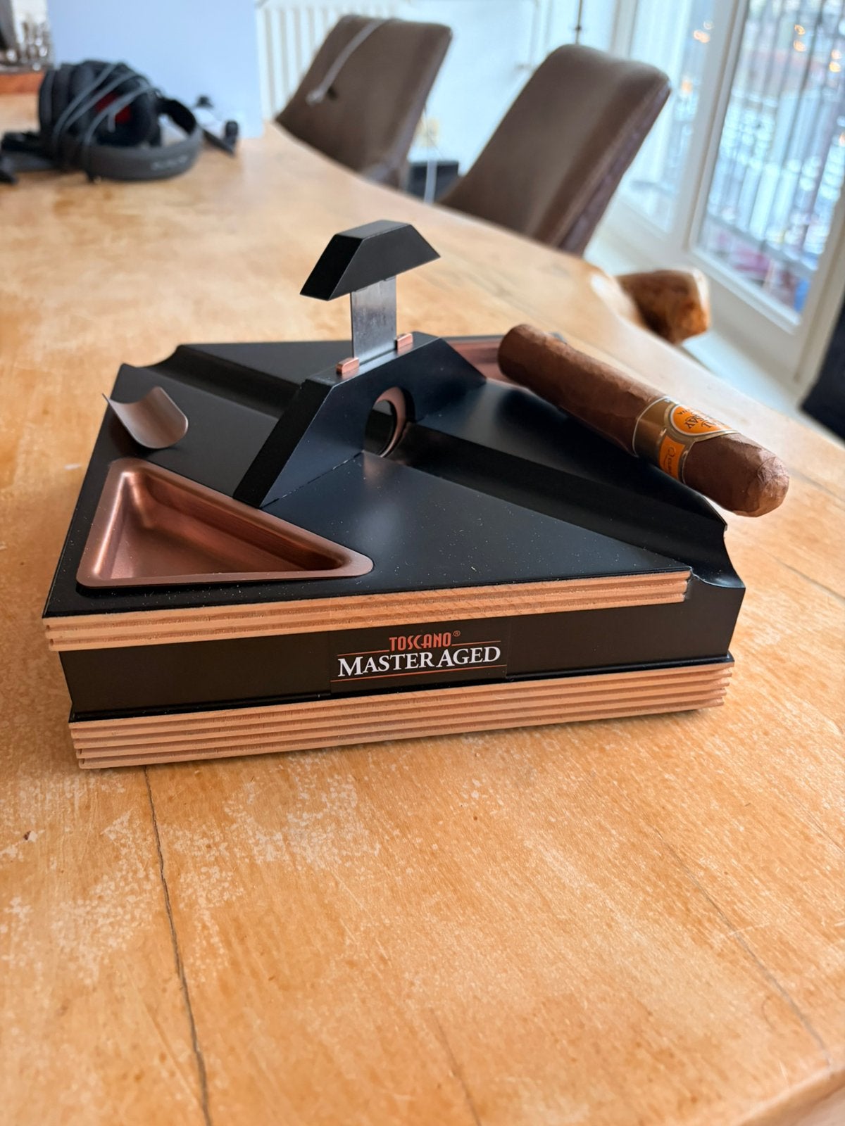 Unieke sigaren asbak met knipper, Verzamelen, Ophalen of Verzenden, Nieuw, Asbak