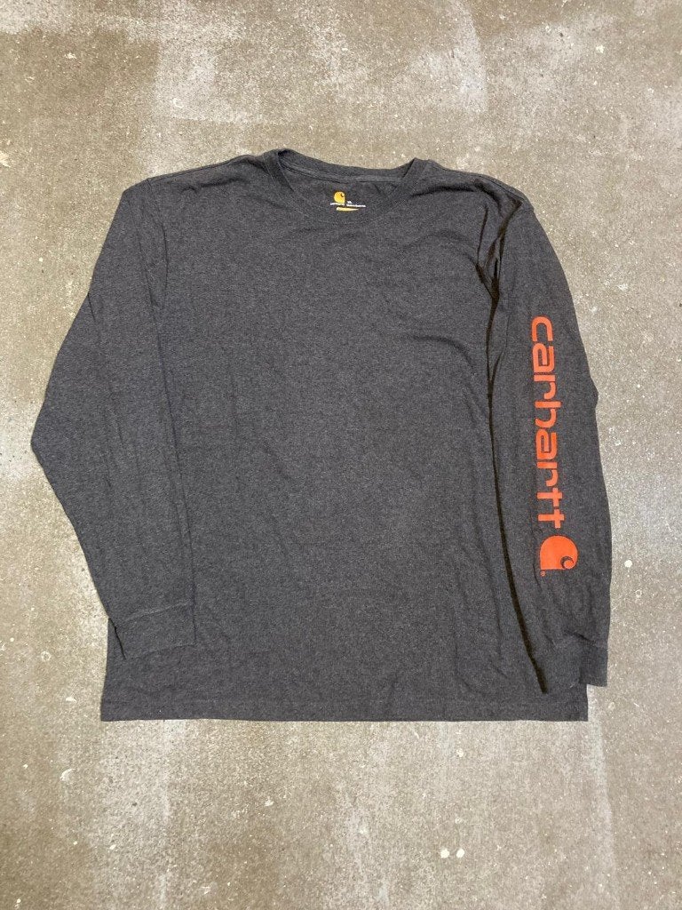 2000s Carhartt Long Sleeve T-Shirt – XL - Grey - Streetwear, Carhartt, Ophalen of Verzenden, Grijs, Maat 56/58 (XL)