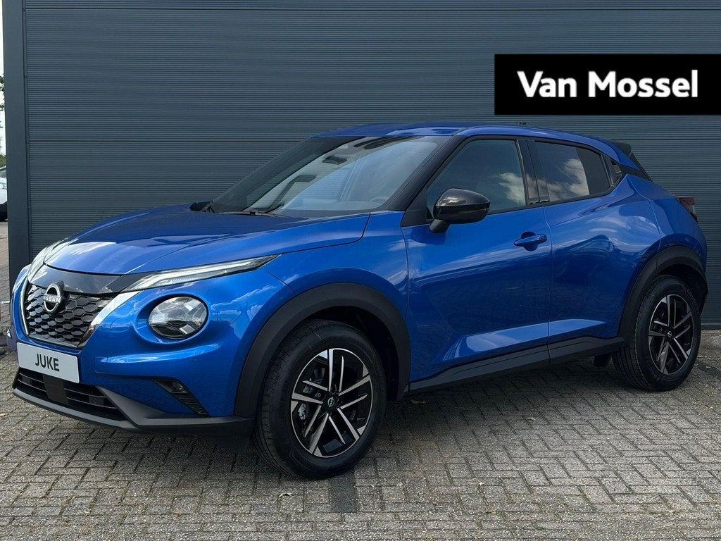 Nissan Juke 1.6 Hybrid N-Connecta 143PK | Rijklaarprijs! | A, Auto's, Nissan, 1330 kg, Stof, Euro 6, Blauw