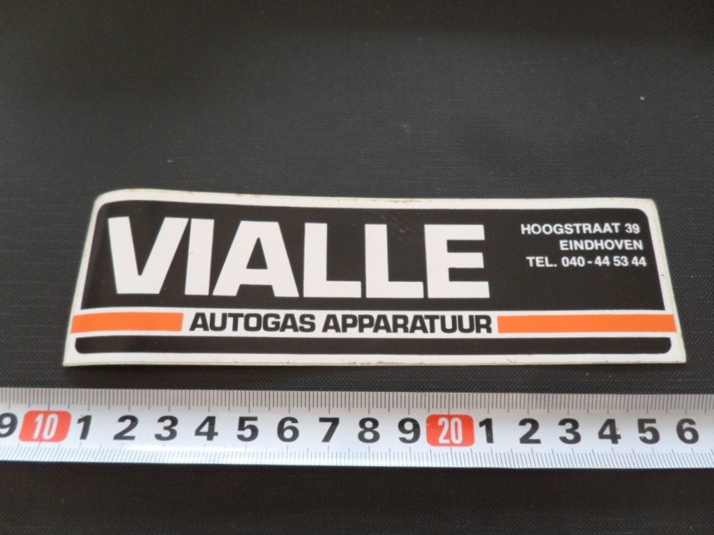 sticker EHV VIALLE autogas apparatuur Hoogstraat 39, Ophalen, Zo goed als nieuw