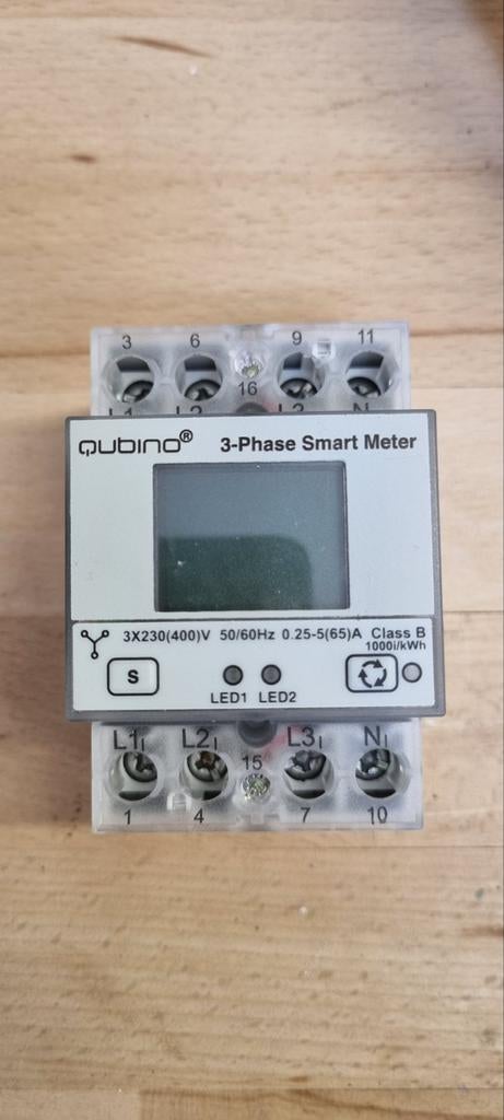 Qubino 3-Fase Smart Meter Z-Wave, Ophalen of Verzenden, Zo goed als nieuw, Overige typen