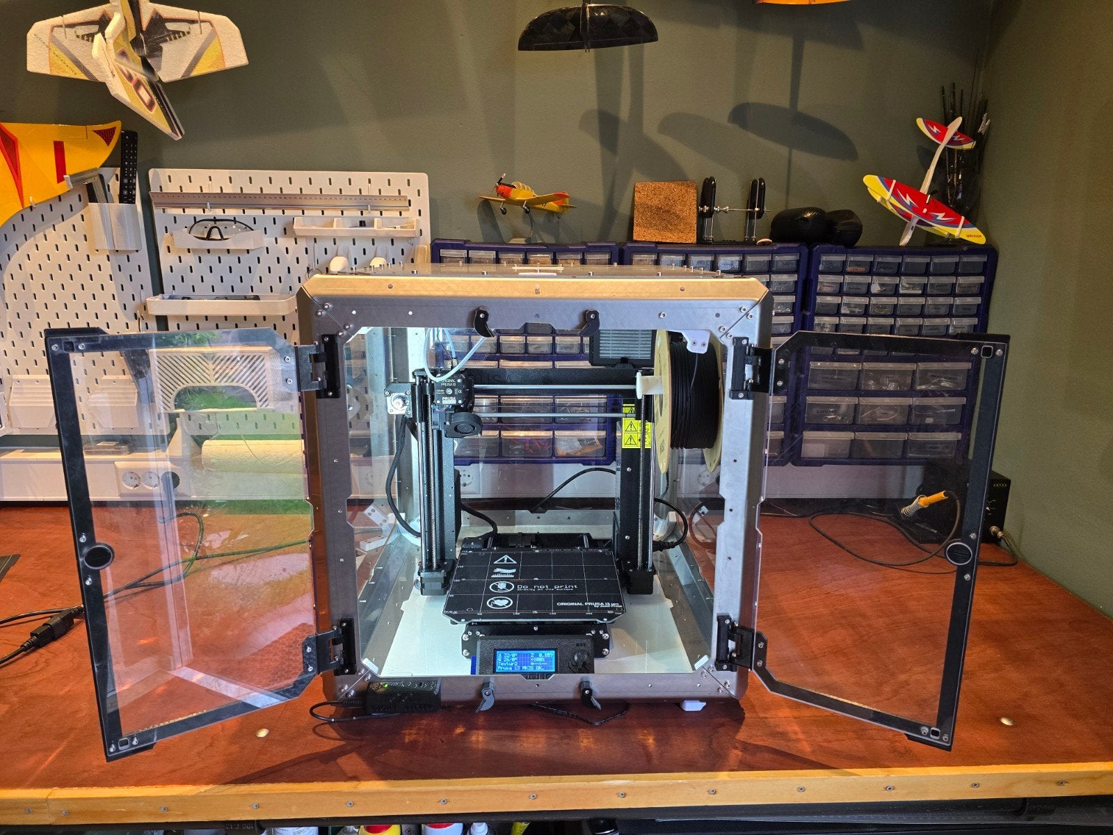 RVS 3D-printer enclosure + Prusa filter + heating kit, Ophalen