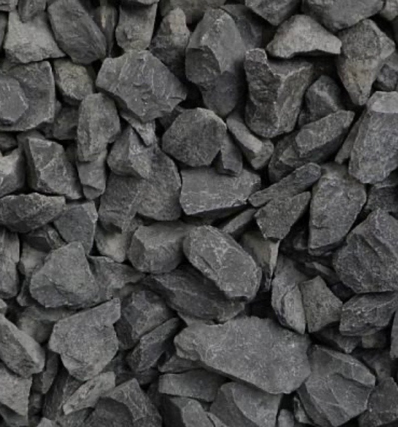 Basalt split, Tuin en Terras, Ophalen, Nieuw, Antraciet, Split