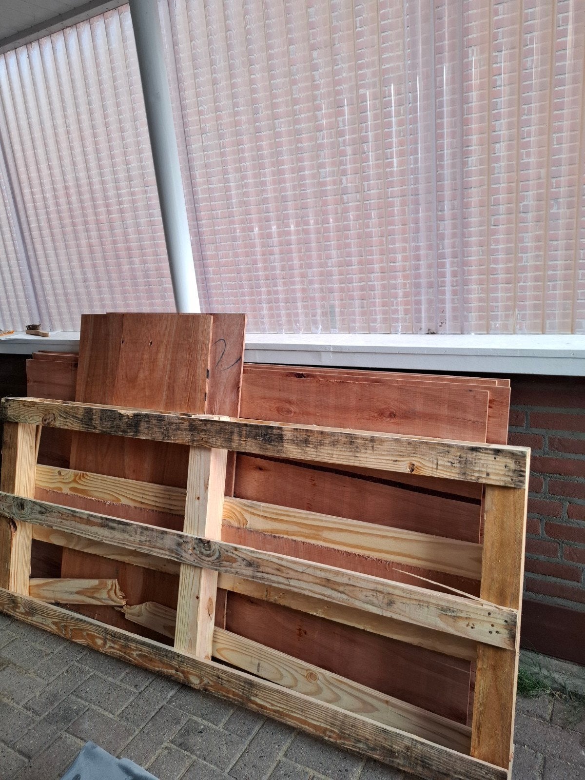 schoon brandhout, Doe-het-zelf en Verbouw, Ophalen, Minder dan 25 mm, Pallet, Minder dan 200 cm