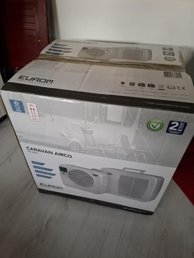 Eurom Caravan Airco AC2401 - zgan in doos, Minder dan 60 m³, 3 snelheden of meer, Ophalen of Verzenden, Zo goed als nieuw