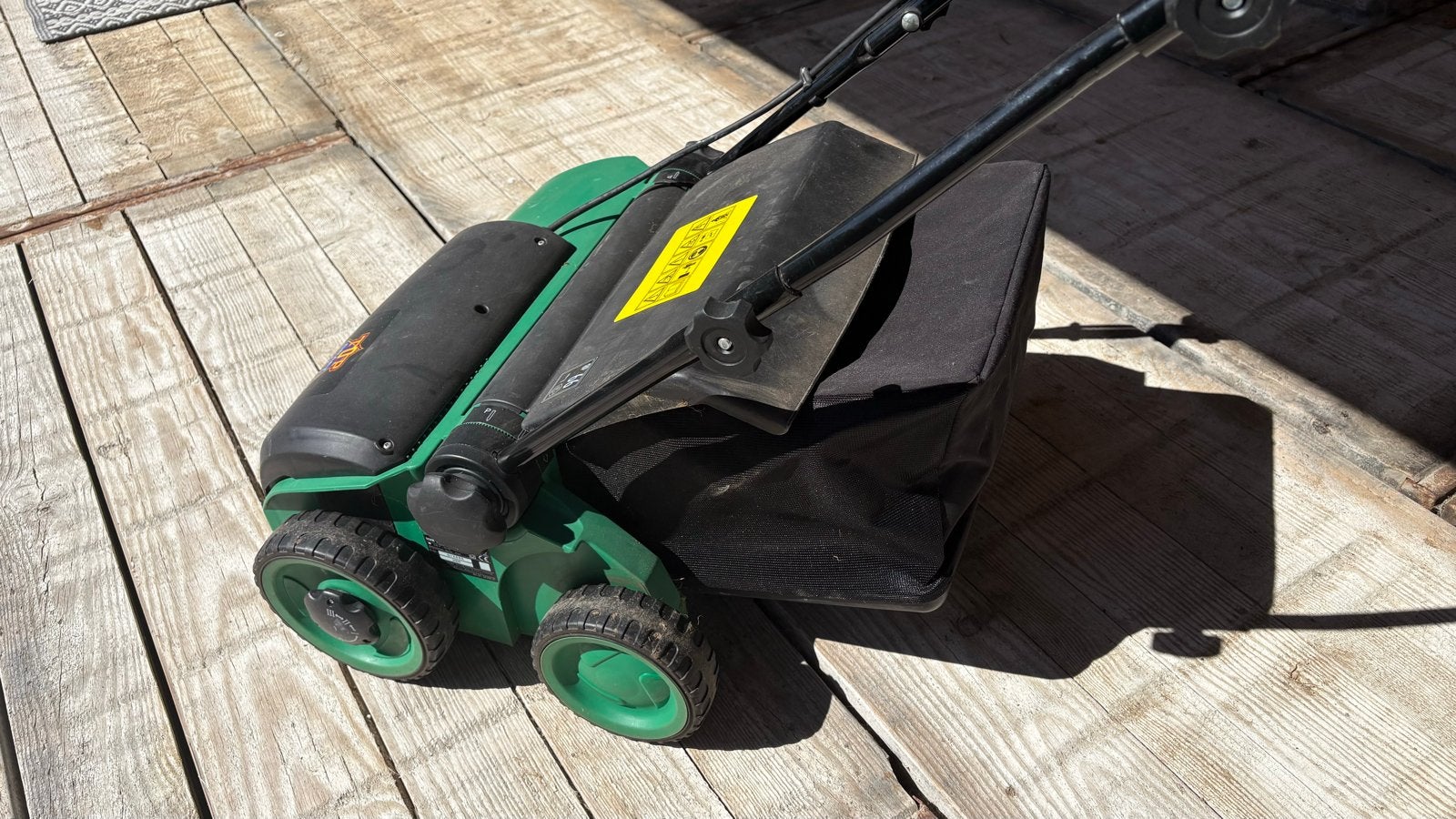 Top Craft TCVK 1402 Elektrische Verticuteermachine, Ophalen, Gebruikt, Elektrische grasmaaier, Opvangzak