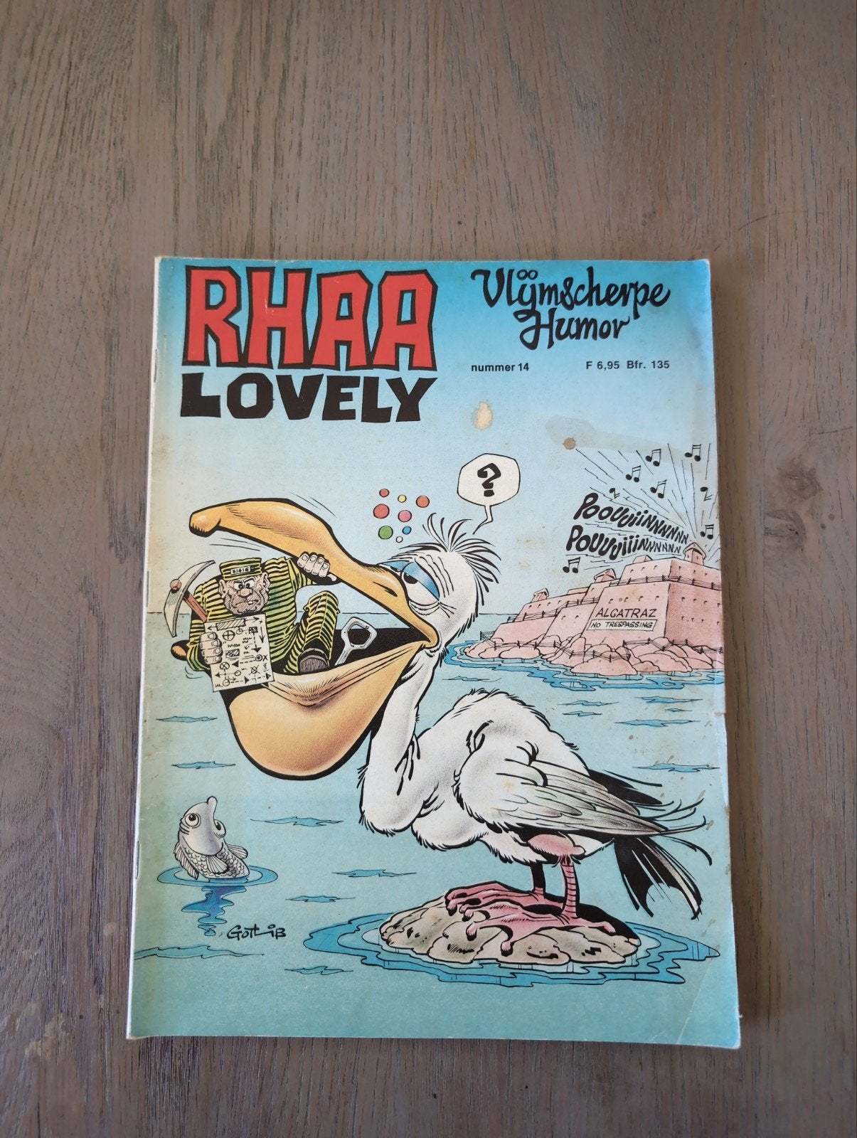 Rhaa Lovely Vlijmscherpe Humor nummer 14 stripboek, Boeken, Eén stripboek, Ophalen of Verzenden, Gelezen, Gottlieb