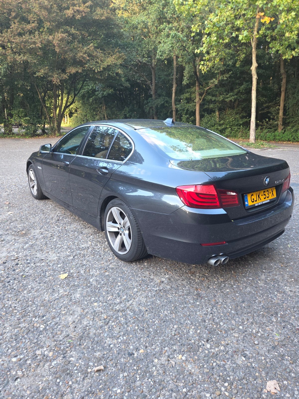 BMW 5-Serie 525d 204pk Aut. 2011 Zwart, Auto's, Automaat, Achterwielaandrijving, 2993 cc, 2000 kg