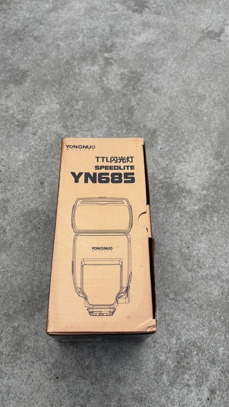 Yongnuo Speedlite YN685 TTL flitser voor Canon, Ophalen of Verzenden, Zo goed als nieuw, Overige merken, Kantelbaar