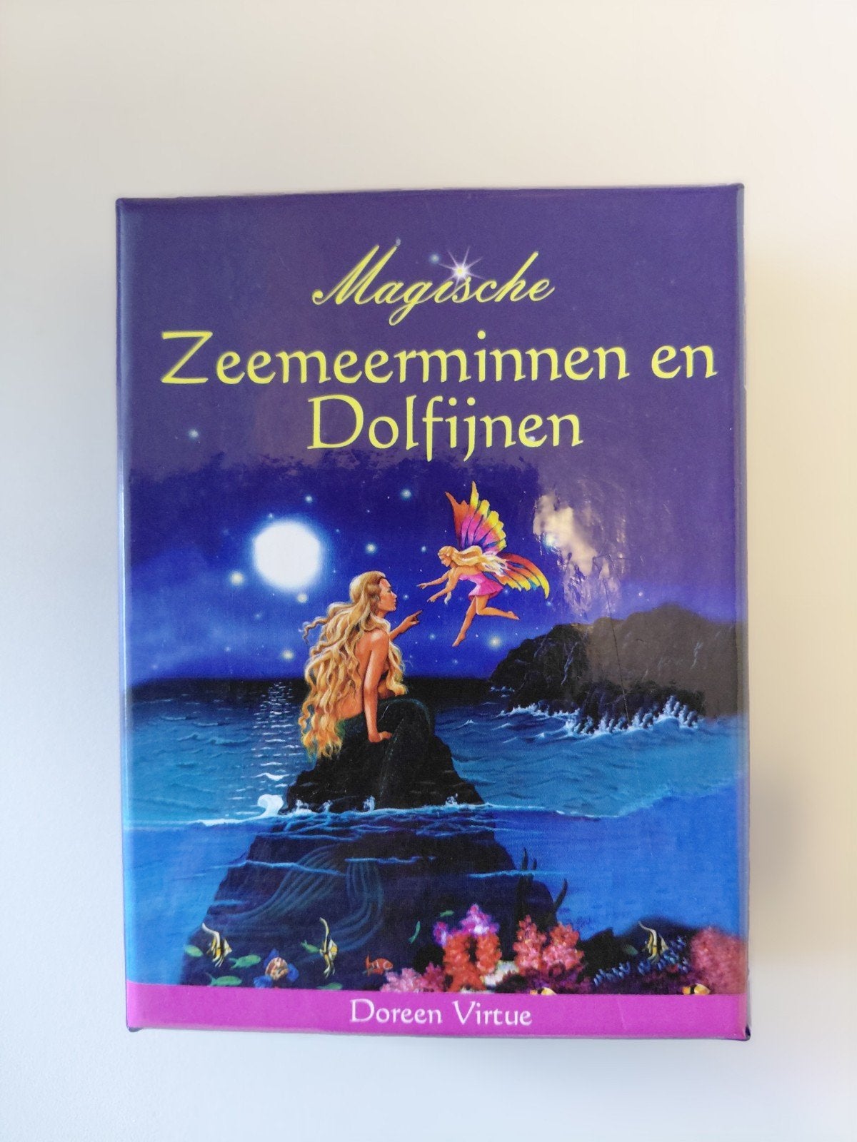 Doreen Virtue - Magische Zeemeerminnen en Dolfijnen kaarten, Tarot of Kaarten leggen, Overige typen, Ophalen of Verzenden, Zo goed als nieuw