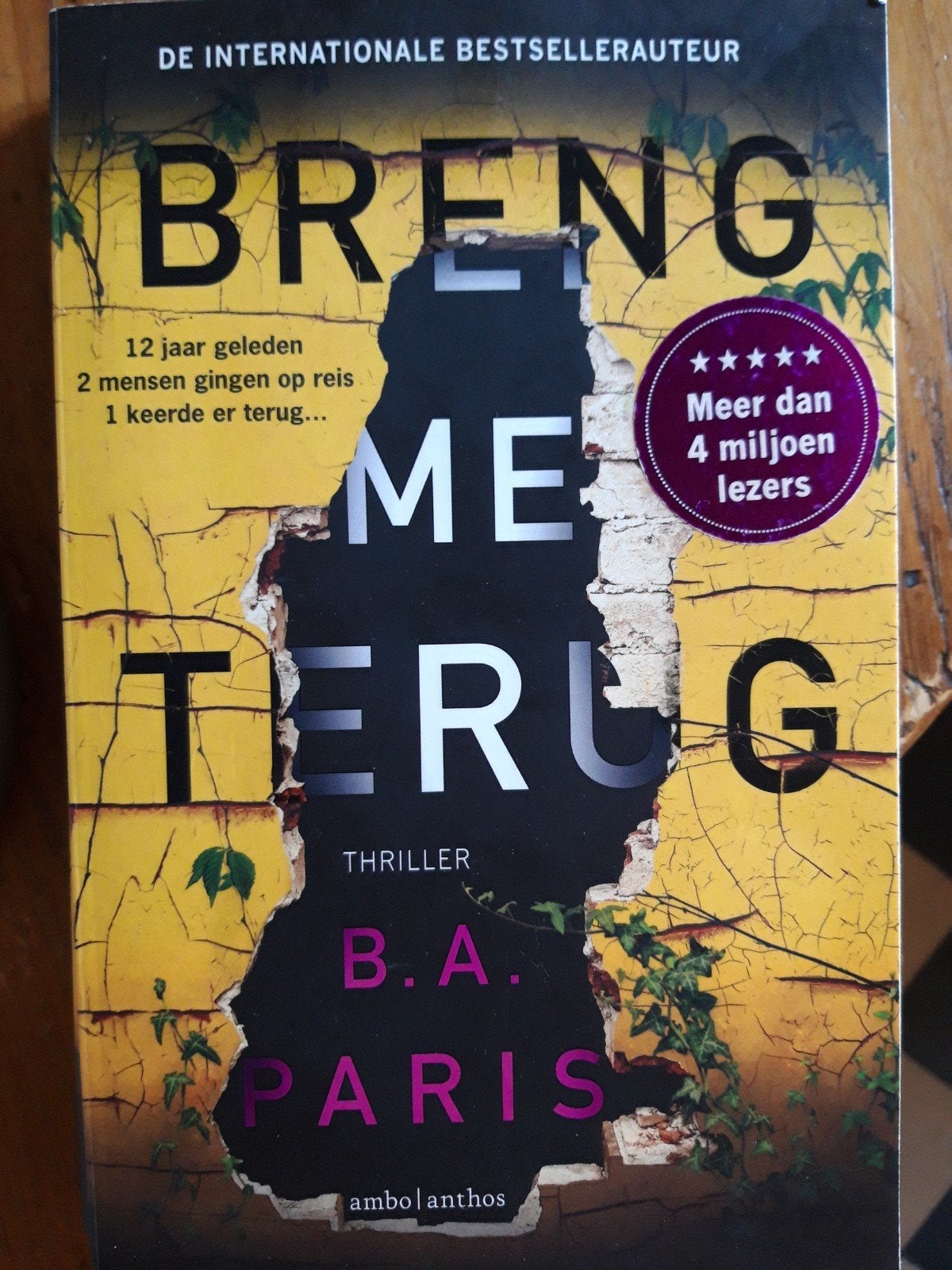Breng me terug - B.A. Paris (Thriller), Boeken, Ophalen, Gelezen, B.A. Paris
