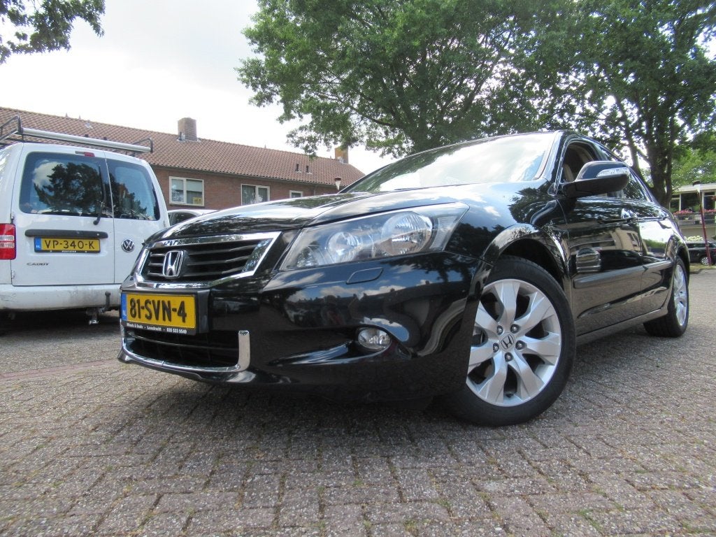 Honda Accord 3.5 V6 V-TEC NW Gr Beurt+Distributie+APK+Garant, Auto's, Automaat, Gebruikt, Beige, Leder