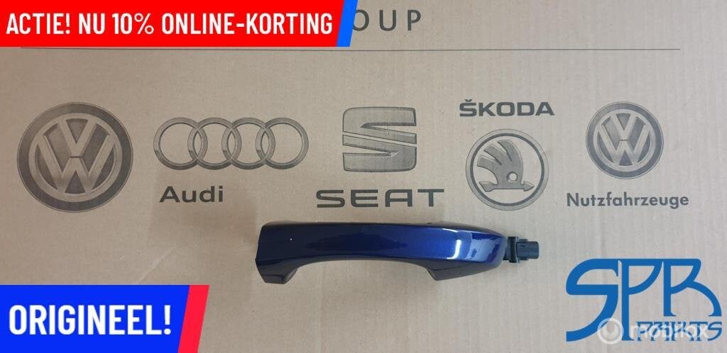 GOLF 7 KEYLESS LC5B GREEP Deurgreep Linksvoor PORTIER LINKS, Volkswagen, Nieuw, Ophalen of Verzenden, Volkswagen
