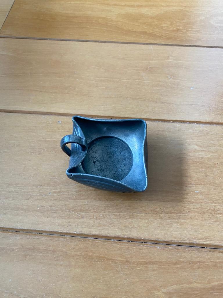 Asbak tin, Antiek en Kunst, Antiek | Tin, Ophalen