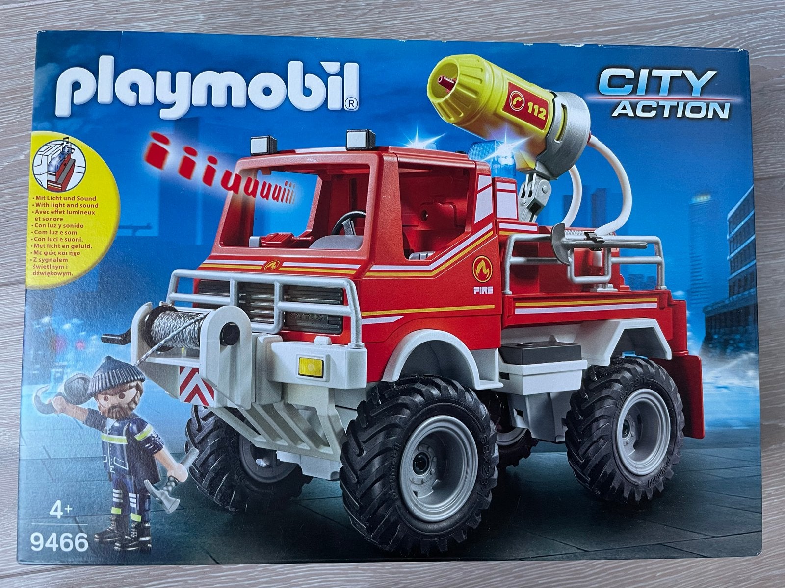 Playmobil City Action Brandweerwagen 9466, Ophalen of Verzenden, Nieuw, Jongen of Meisje