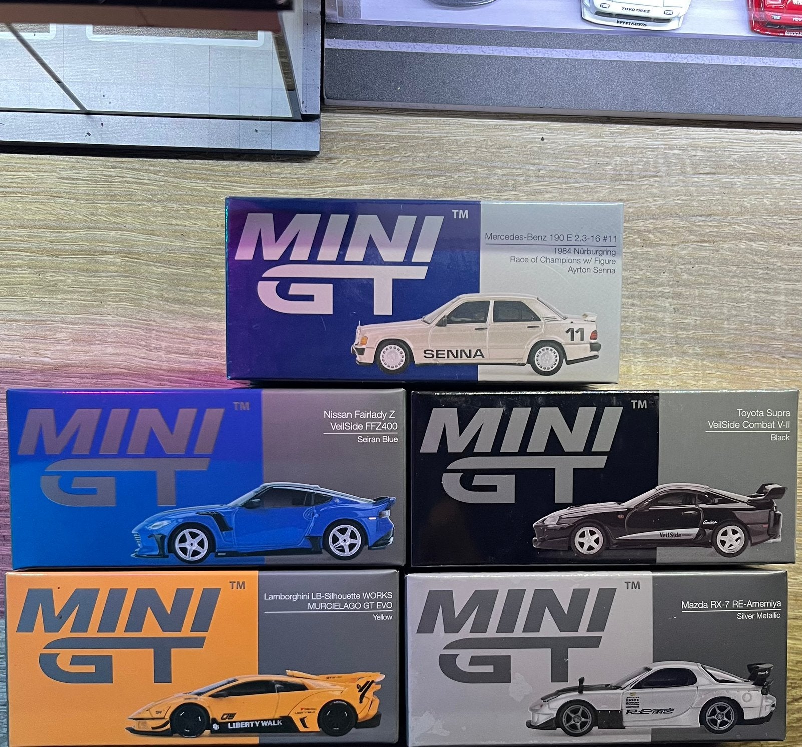 MINI GT lot van 5 – 3x sealed + 2x geopend, Ophalen of Verzenden, Nieuw, Auto
