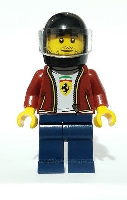 LEGO Speed Champions sc082 Ferrari F8 Tributo Driver, Lego, Nieuw, Minifiguur, Speed Champions