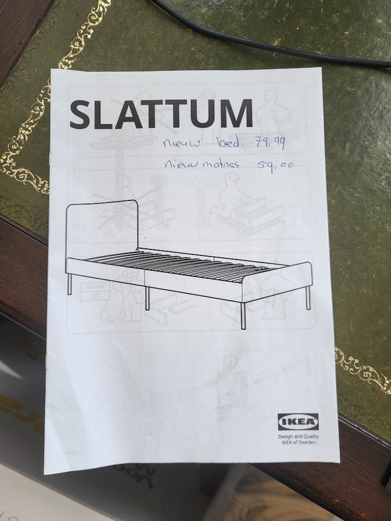 1 persoons bed, Ophalen, 90 cm, Eenpersoons, Zwart
