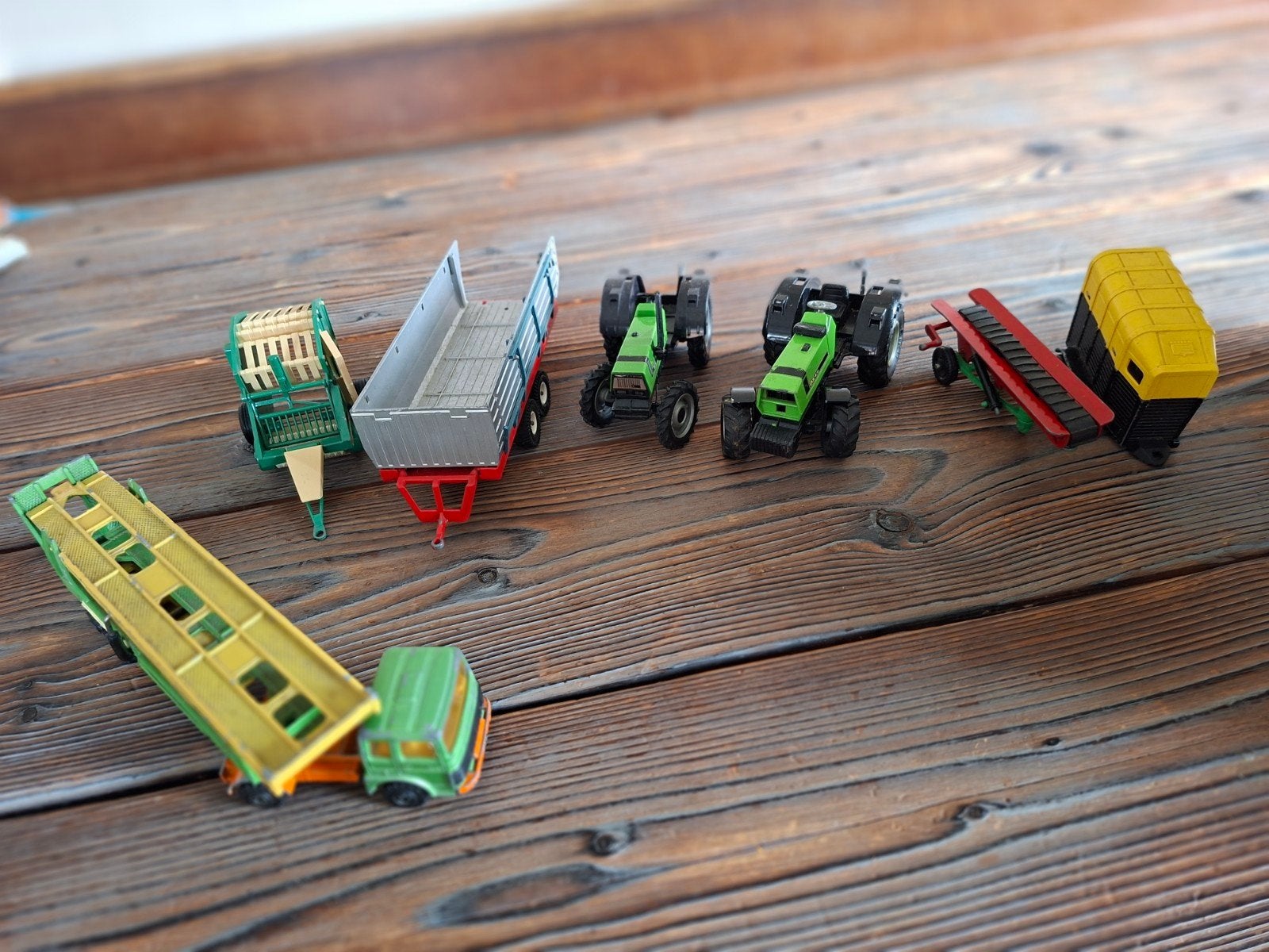 Diverse brutein landbouwvoertuigen speelgoed, tractor, Ophalen, Gebruikt